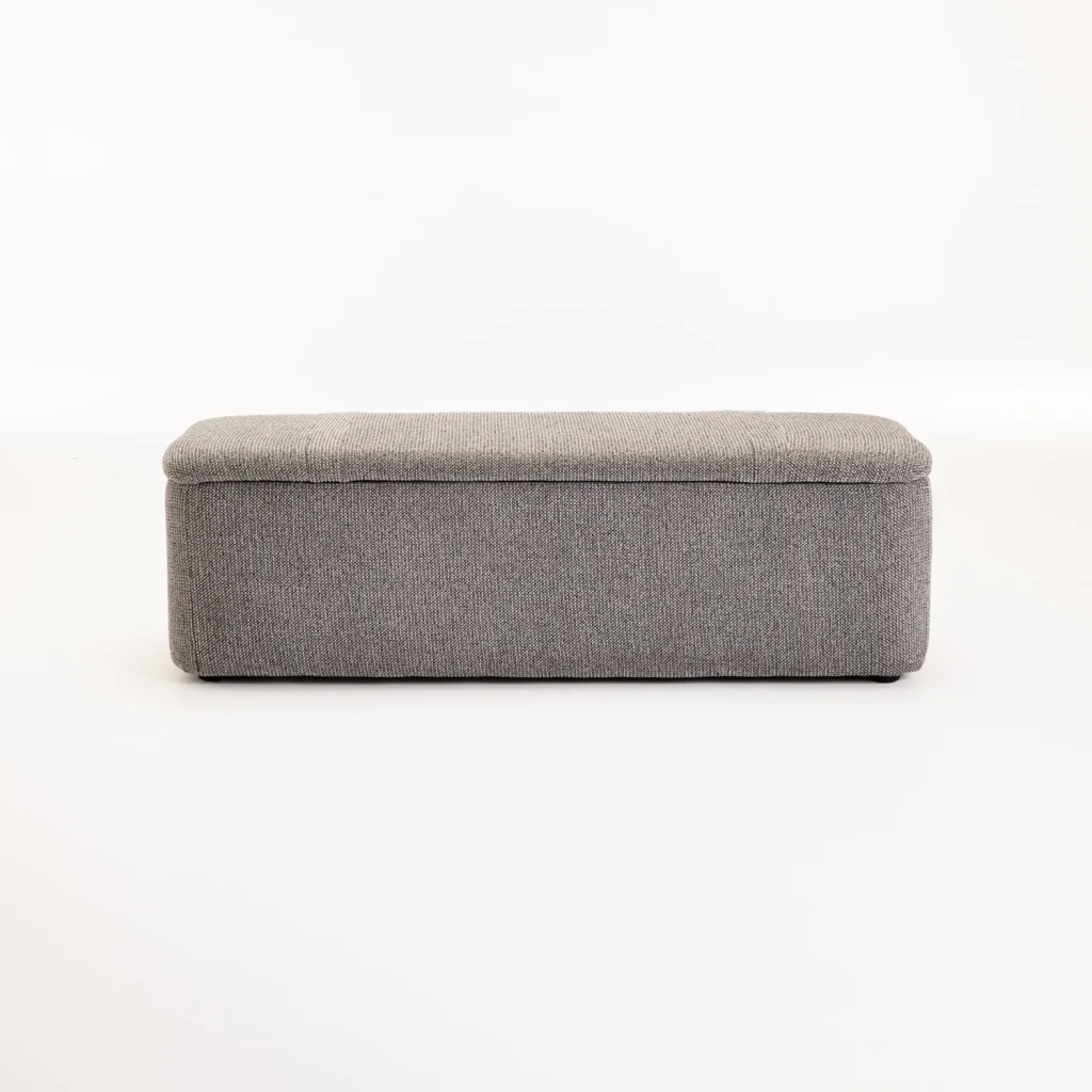 FERN TEXTURED FABRIC STORAGE OTTOMAN - Image 10