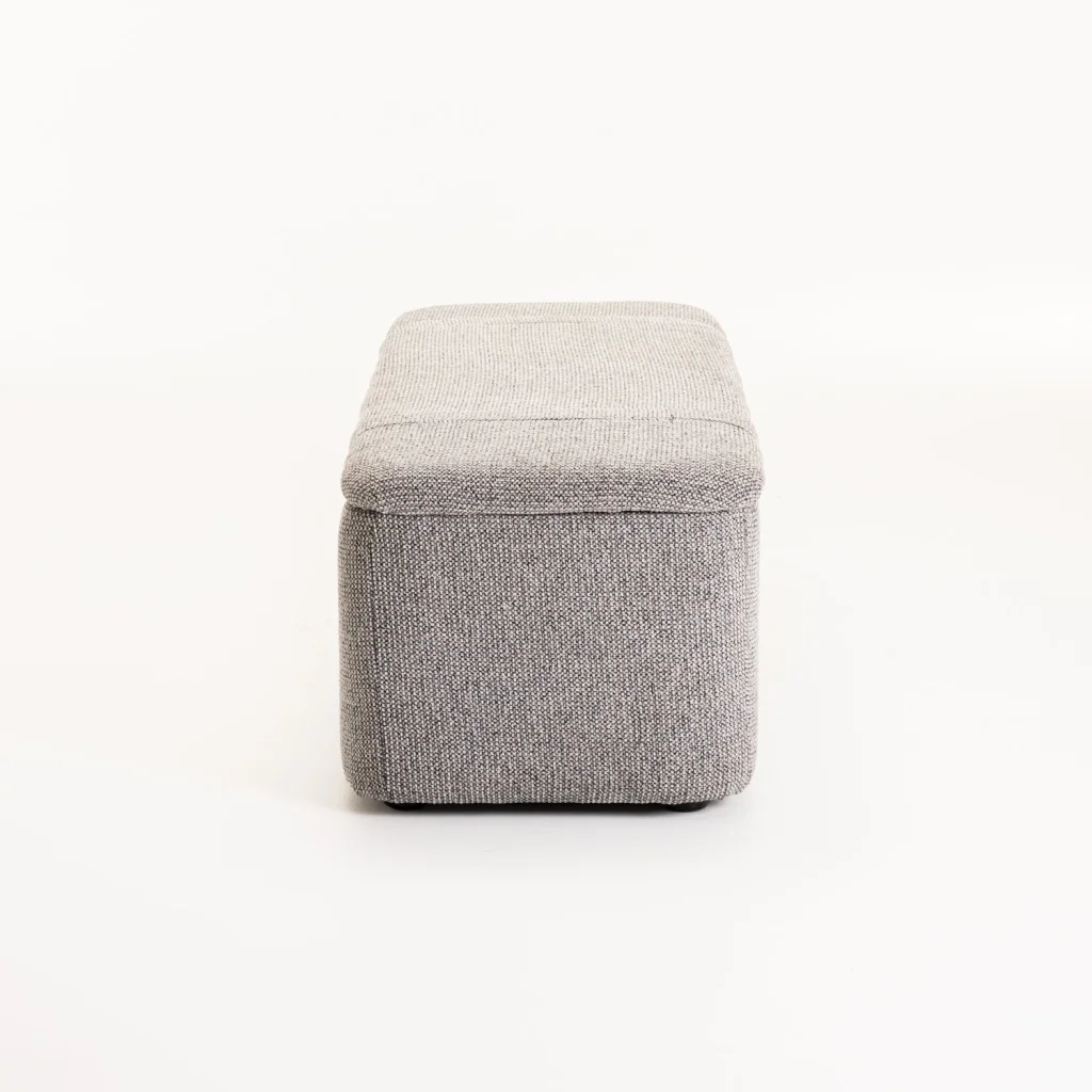 FERN TEXTURED FABRIC STORAGE OTTOMAN - Image 12
