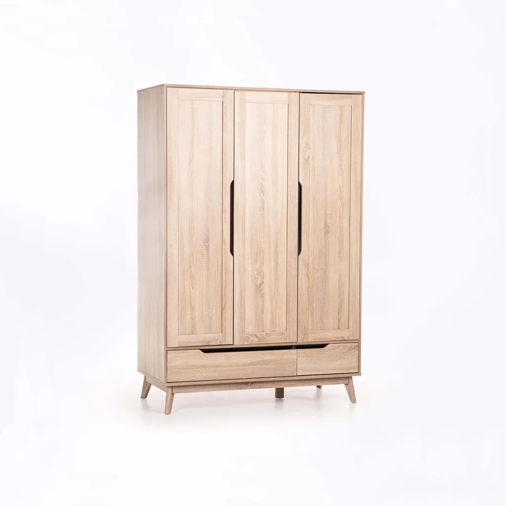 FIN DELUXE 3 DOOR 2 DRAWER ROBE