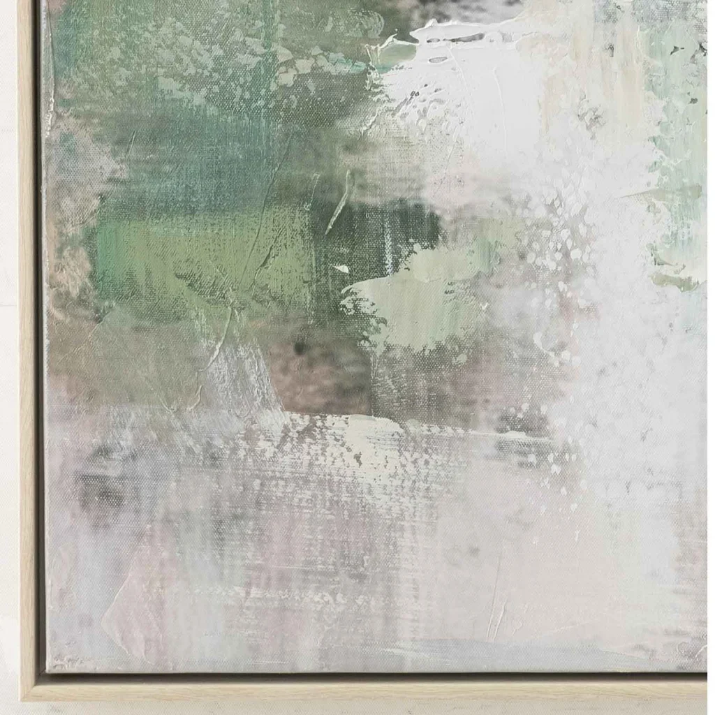FRAMED ART 17 - SAGE 80x120cm WOOD GRAIN FRAME - Image 3