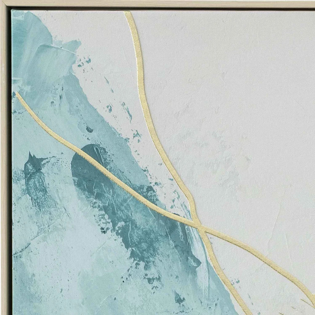 FRAMED ART 19 - TIDES 120x80cm WOOD GRAIN FRAME - Image 3