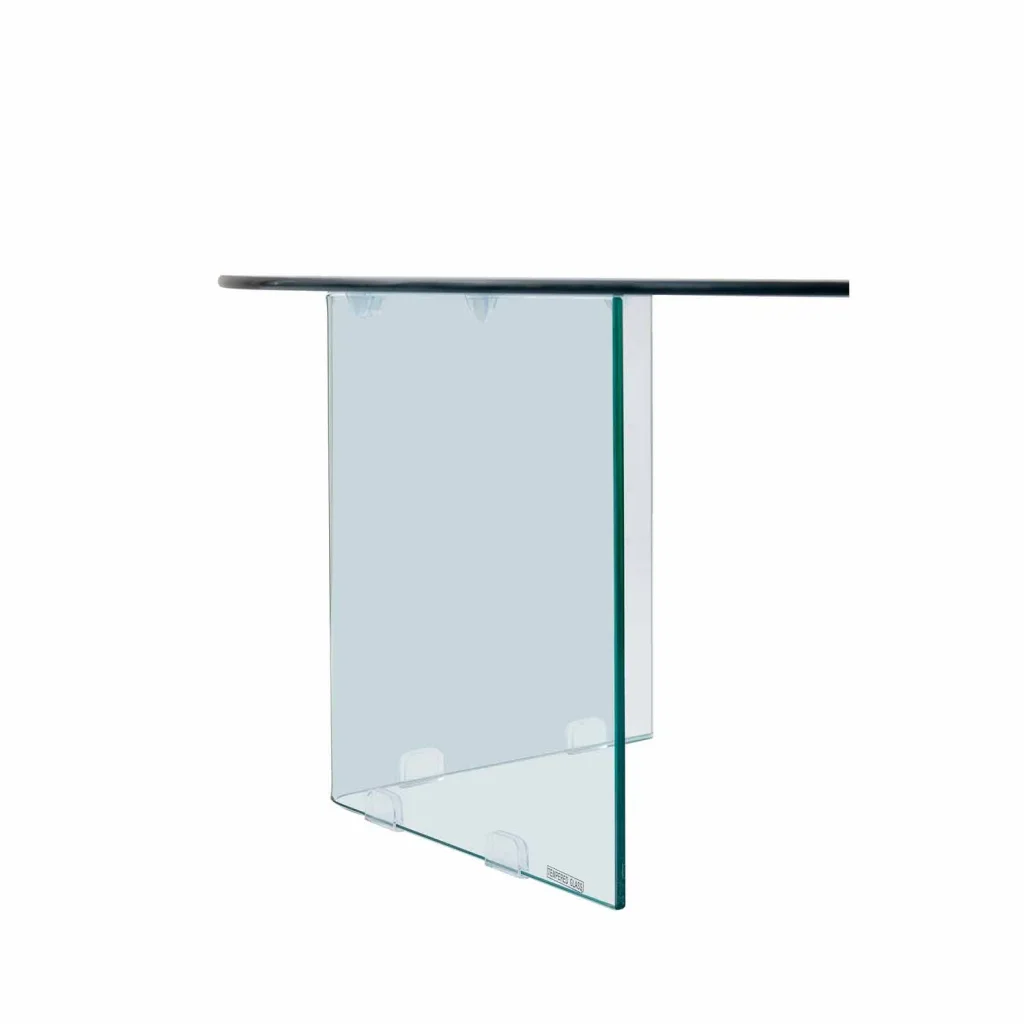 RUBY 90cm ROUND 10MM TEMPERED GLASS COFFEE TABLE - Image 3