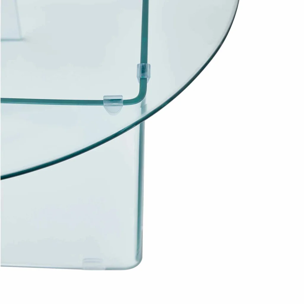 RUBY 90cm ROUND 10MM TEMPERED GLASS COFFEE TABLE - Image 4